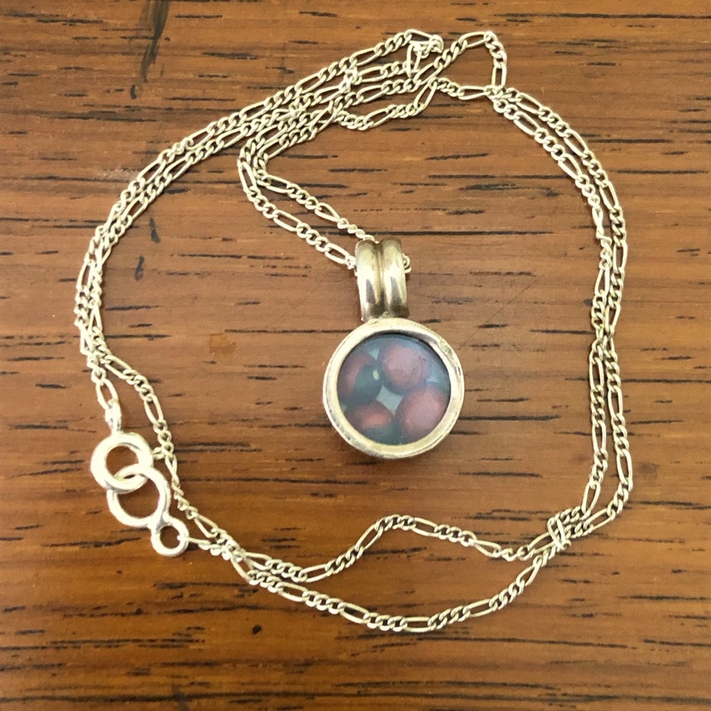 Bean in Empty Compass Chain Necklace